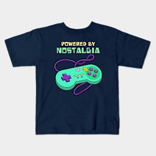 Powered by Nostalgia Retro Gaming Kids T-Shirt